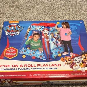 Paw Patrol Blue and Red Playland with Flex Balls